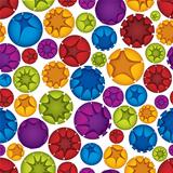 Spheres seamless pattern.