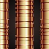 Copper pipeline seamless pattern.