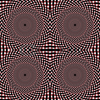 Geometric lined optical seamless pattern.