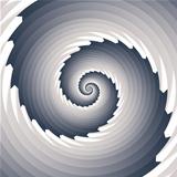 Infinite arrow shaped spiral elements.