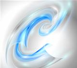 Abstract background with blue swirl
