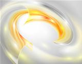 Abstract background with yellow swirl