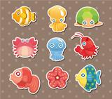 cartoon aquatic anima stickers