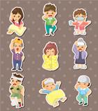 Sick Character stickers