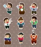 Tired businessman stickers