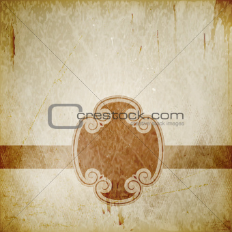 Distressed background with frame