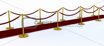 red carpet and velvet rope
