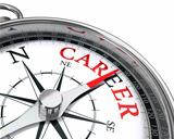 career the way indicated by compass 