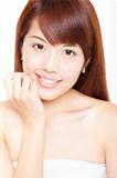  beautiful smiling asian young woman