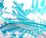 Blue abstract vector background