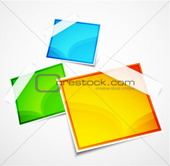 Vector glossy frame for text