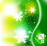 Vector green Christmas
