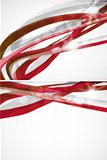 Abstract red lines vector background