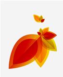 Vector abstract autumn leaf background