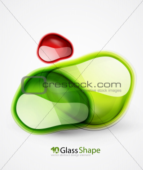 Abstract glass shapes