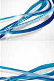 Abstract blue lines vector background