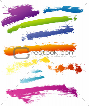 Vector illustration of splash banners color