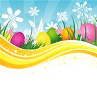 Vector illustration of easter template