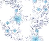 Vector illustration of pattern flowers seamless