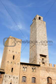 San Giminiano towers in Tuscany, Italy