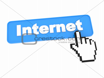 Blue Internet Button