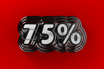 75 Percent Sign