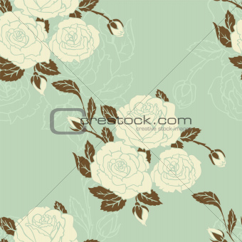 Vector illustration of pattern flowers seamless