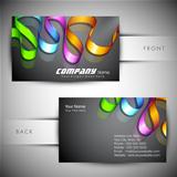 Abstract professional and designer business card template
