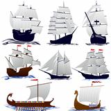 Old sailing ships