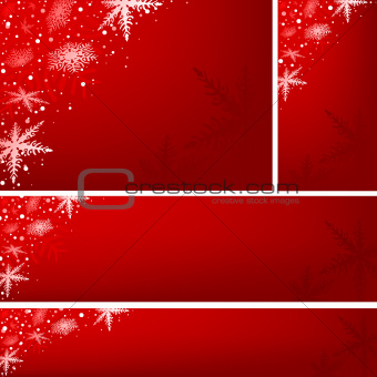 Red Xmas Banners