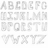 Hand drawing alphabet 