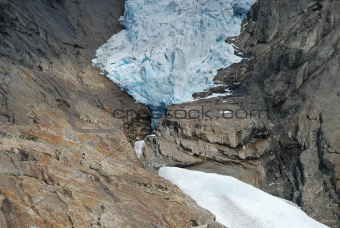 Briksdalsbreen Glacier in Jostedalsbreen, Norway