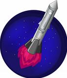 Rocket in space