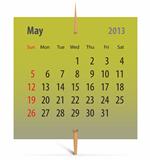 Calendar for May 2013