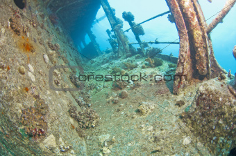 Shipwreck underwater
