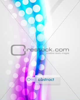 Abstract techno wave background