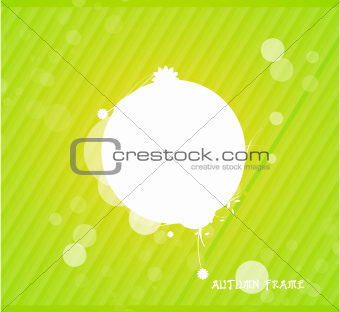 Green nature silhouette background