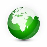 Glossy Earth Globe design