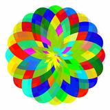 Abstract geometric colorful shape