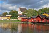 Porvoo, Finland. Old wooden  houses