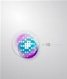 Abstract sparkling blurred shape background