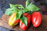 Three bell peppers