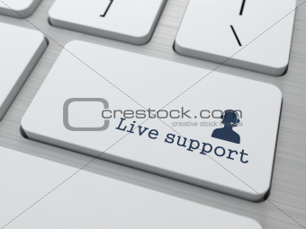 Button on Modern Computer Keyboard: "Live Support"