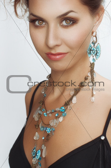 fashion woman with jewelry