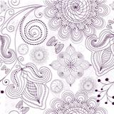 Repeating white floral pattern 