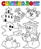 Coloring book Halloween topic 8