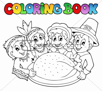 Coloring book Thanksgiving image 3