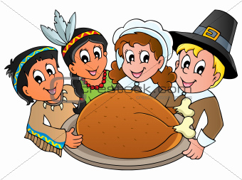 Thanksgiving pilgrim theme 3