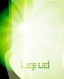 Shine green abstract background