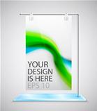 Vector poster stand banner